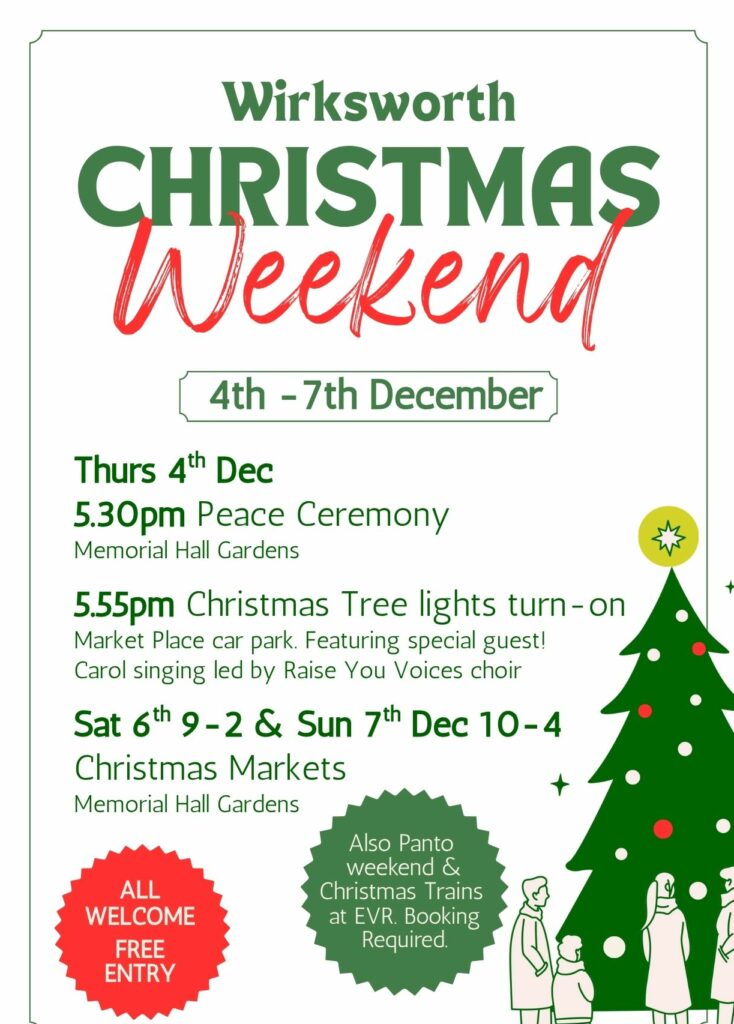 Wirksworth Christmas weekend poster
